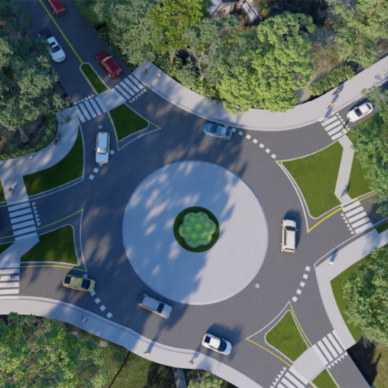 Eastern Parkway Transportation Study Roundabout